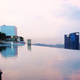The Marina Bay Sands infinity pool sits 57 storeys above the ground.